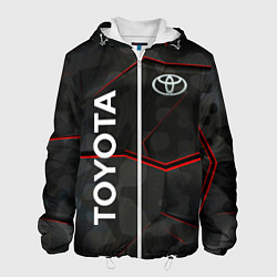 Куртка с капюшоном мужская Toyota sport auto, цвет: 3D-белый