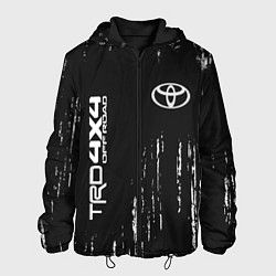Куртка с капюшоном мужская ТОЙОТА TRD 4X4 - Краски, цвет: 3D-черный