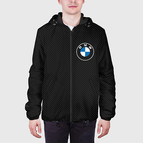 Мужская куртка BMW LOGO CARBON ЧЕРНЫЙ КАРБОН / 3D-Черный – фото 3