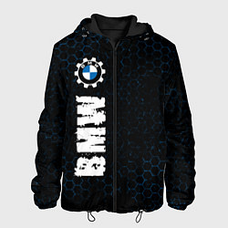 Куртка с капюшоном мужская БМВ BMW Шестеренка, цвет: 3D-черный