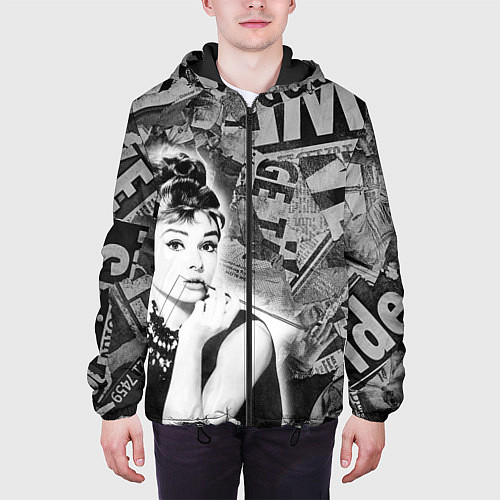 Мужская куртка Одри Хепберн Завтрак и Тиффани / 3D-Черный – фото 3