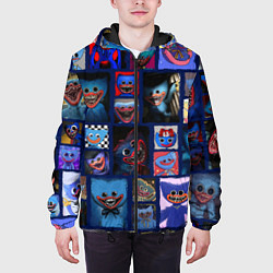Куртка с капюшоном мужская POPPY PLAYTIME РАЗНЫЙ ХАГГИ ВАГГИ, цвет: 3D-черный — фото 2