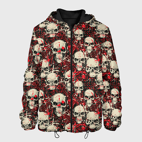 Мужская куртка Кровавые Черепа Skulls / 3D-Черный – фото 1
