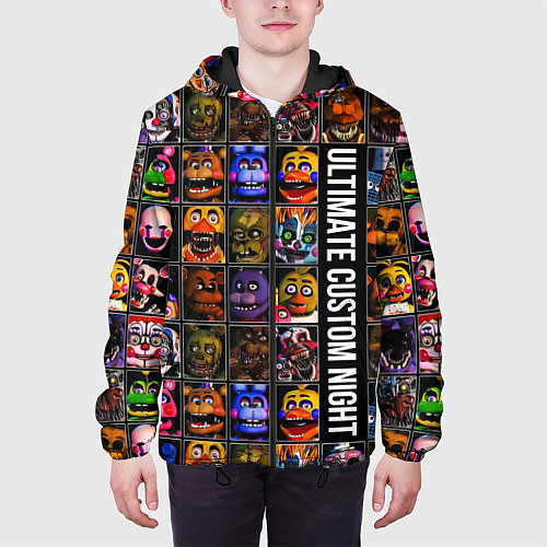 Мужская куртка Ultimate Custom Night FNAF / 3D-Черный – фото 3
