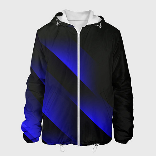 Мужская куртка Blue Fade 3D Синий градиент / 3D-Белый – фото 1