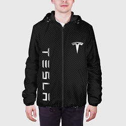 Куртка с капюшоном мужская TESLA - ТЕСЛА КАРБОН И МЕТАЛЛ, цвет: 3D-черный — фото 2