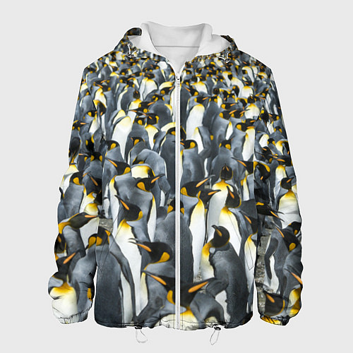 Мужская куртка Пингвины Penguins / 3D-Белый – фото 1