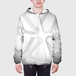 Куртка с капюшоном мужская Паутина Белая 3D 2022, цвет: 3D-белый — фото 2