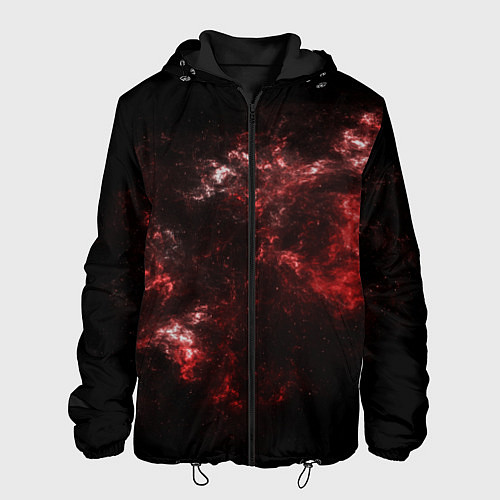 Мужская куртка Красный космос Red space / 3D-Черный – фото 1