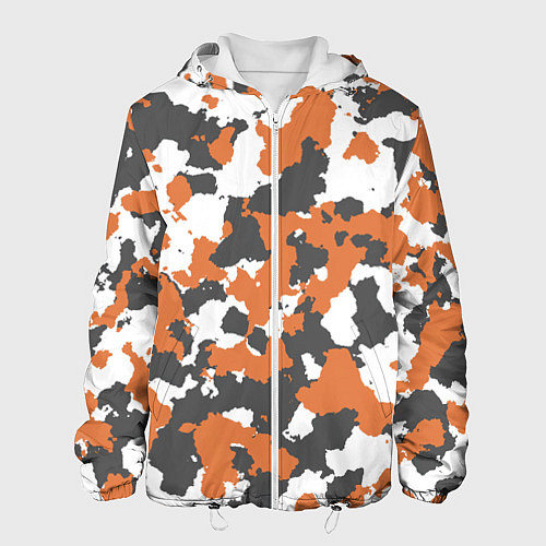 Мужская куртка Orange Camo / 3D-Белый – фото 1