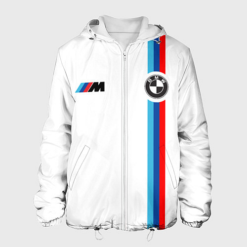 Мужская куртка БМВ 3 STRIPE BMW WHITE / 3D-Белый – фото 1