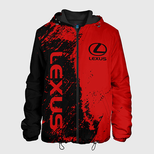 Мужская куртка Lexus Лексус Черно красный / 3D-Черный – фото 1