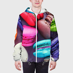 Куртка с капюшоном мужская Colorful Macaroons, цвет: 3D-белый — фото 2