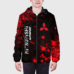 Куртка с капюшоном мужская MITSUBISHI Mitsubishi Autosport, цвет: 3D-черный — фото 2