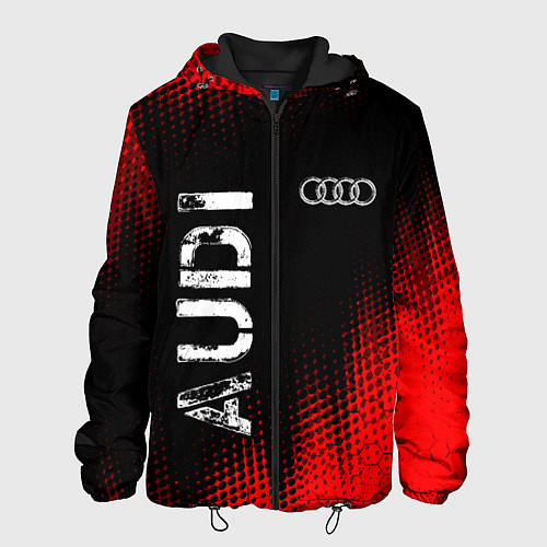 Мужская куртка АУДИ Audi Абстракция / 3D-Черный – фото 1