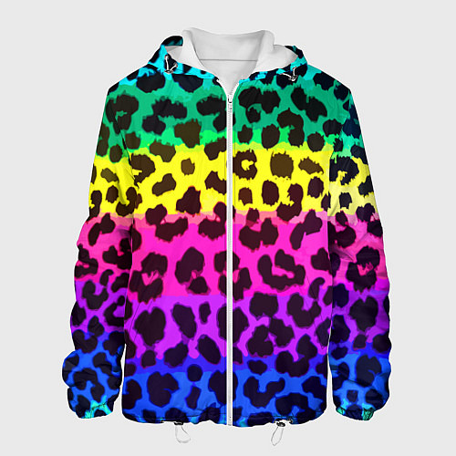 Мужская куртка Leopard Pattern Neon / 3D-Белый – фото 1