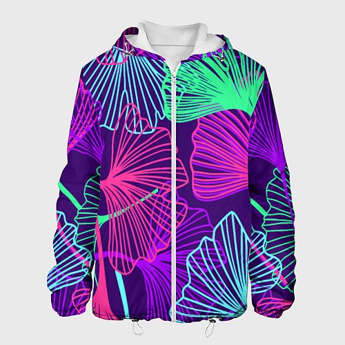 Мужская куртка Neon color pattern Fashion 2023 / 3D-Белый – фото 1