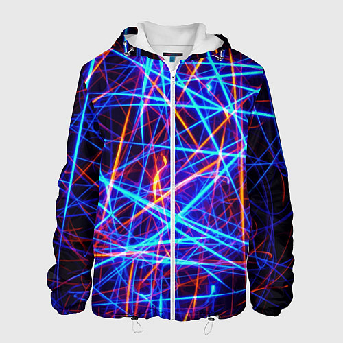 Мужская куртка Neon pattern Fashion 2055 / 3D-Белый – фото 1