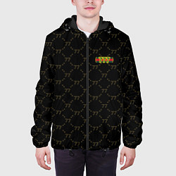 Куртка с капюшоном мужская Ритм свободы, цвет: 3D-черный — фото 2