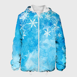Мужская куртка Новогодние снежинки