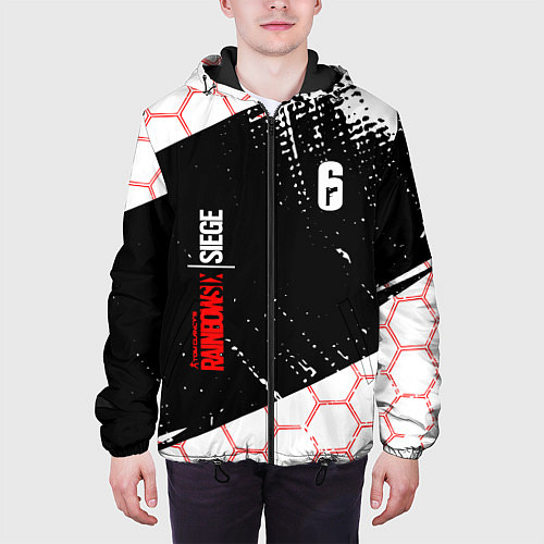 Мужская куртка RAINBOW SIX SIEGE 6 соты / 3D-Черный – фото 3