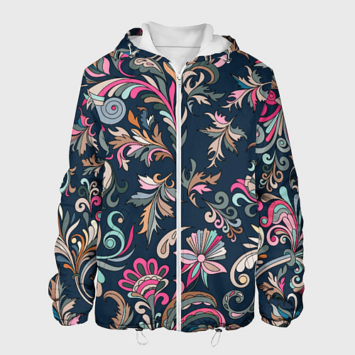 Мужская куртка Холодная хохлома / 3D-Белый – фото 1