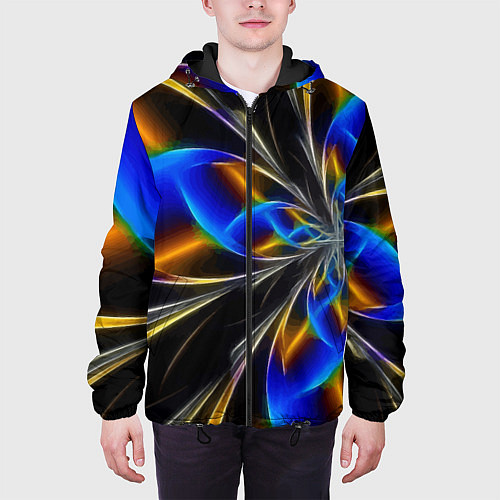 Мужская куртка Neon vanguard pattern Fashion 2023 / 3D-Черный – фото 3