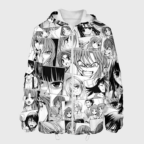 Мужская куртка Когда плачут цикады pattern / 3D-Белый – фото 1