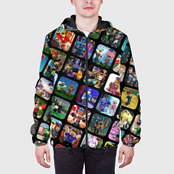Куртка с капюшоном мужская ROBLOX СЮЖЕТЫ, цвет: 3D-черный — фото 2