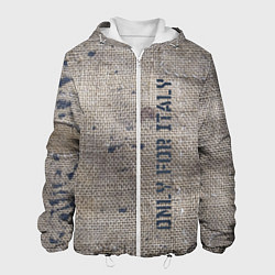 Куртка с капюшоном мужская Only for Italy Мешковина Авангард Hype, цвет: 3D-белый