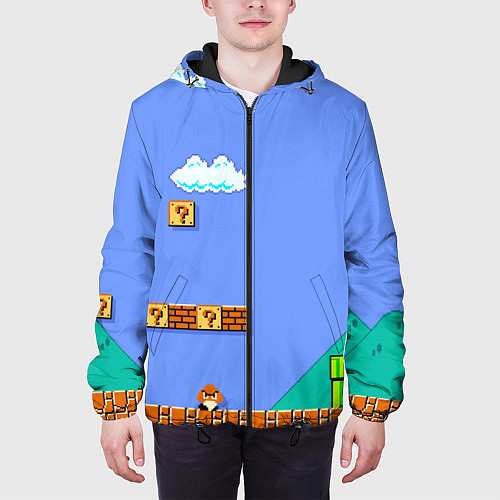 Мужская куртка Марио дизайн / 3D-Черный – фото 3