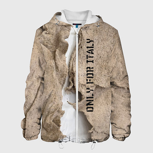 Мужская куртка Только для Италии Мешковина Рваньё Only for Italy / 3D-Белый – фото 1