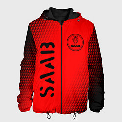 Куртка с капюшоном мужская СААБ SAAB Карбон FS, цвет: 3D-черный