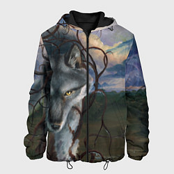 Куртка с капюшоном мужская IN COLD wolf without logo, цвет: 3D-черный