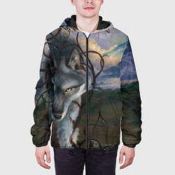 Куртка с капюшоном мужская IN COLD wolf without logo, цвет: 3D-черный — фото 2