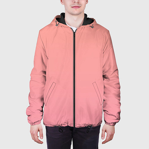 Мужская куртка Gradient Roseanna Orange to pink / 3D-Черный – фото 3