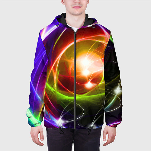 Мужская куртка Галактическое звёздное пространство Galactic Star / 3D-Черный – фото 3