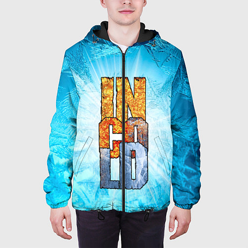 Мужская куртка IN COLD logo with blue ice / 3D-Черный – фото 3