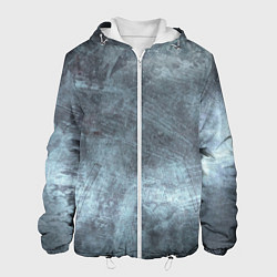 Куртка с капюшоном мужская Текстура Steel, цвет: 3D-белый