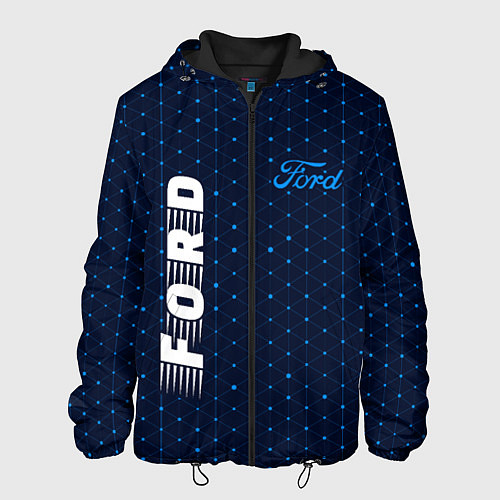 Мужская куртка FORD Ford - Абстракция / 3D-Черный – фото 1