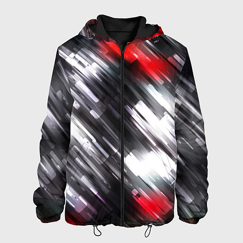 Мужская куртка NEON abstract pattern неоновая абстракция / 3D-Черный – фото 1