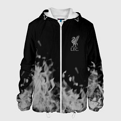 Куртка с капюшоном мужская Liverpool Серое пламя, цвет: 3D-белый