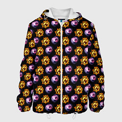 Куртка с капюшоном мужская Five Nights at Freddys: Security Breach Луна и Сол, цвет: 3D-белый