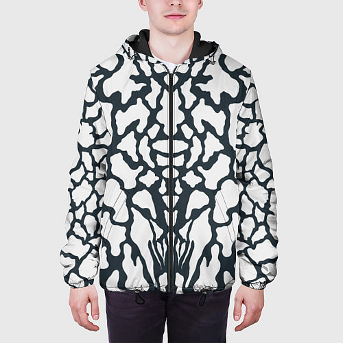 Мужская куртка Animal Black and White Pattern / 3D-Черный – фото 3
