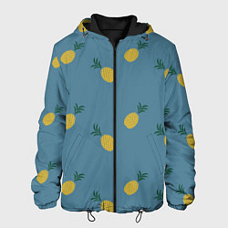Куртка с капюшоном мужская Pineapplы, цвет: 3D-черный