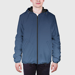 Куртка с капюшоном мужская Gradient Dark Blue, цвет: 3D-черный — фото 2