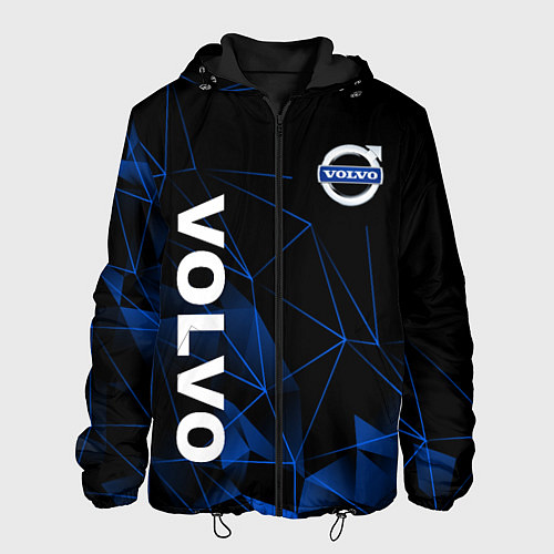 Мужская куртка Volvo Линии абстракция / 3D-Черный – фото 1