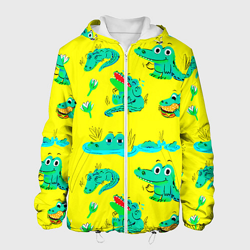 Мужская куртка GREEN CROCODILES / 3D-Белый – фото 1