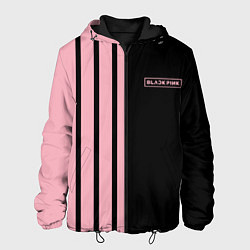 Куртка с капюшоном мужская BLACKPINK HALF BLACK-PINK MINI LOGO, цвет: 3D-черный