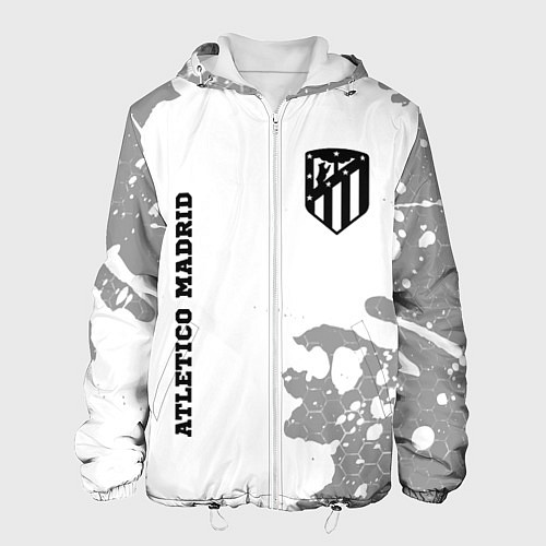 Мужская куртка Atletico Madrid Sport на темном фоне / 3D-Белый – фото 1